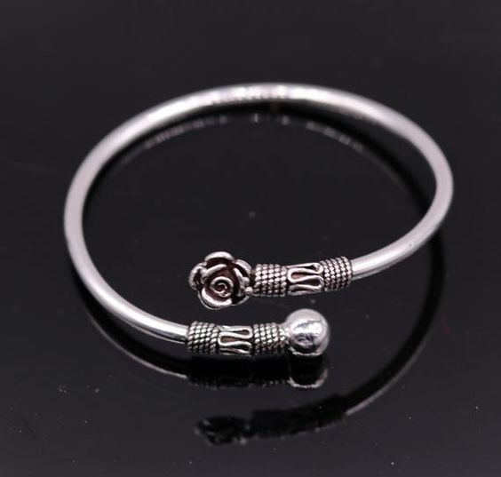 Antique Oxidise Flexible Kada OXLK56